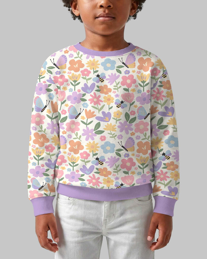 Flower Gardens Bambus-Rundhals-Sweatshirt