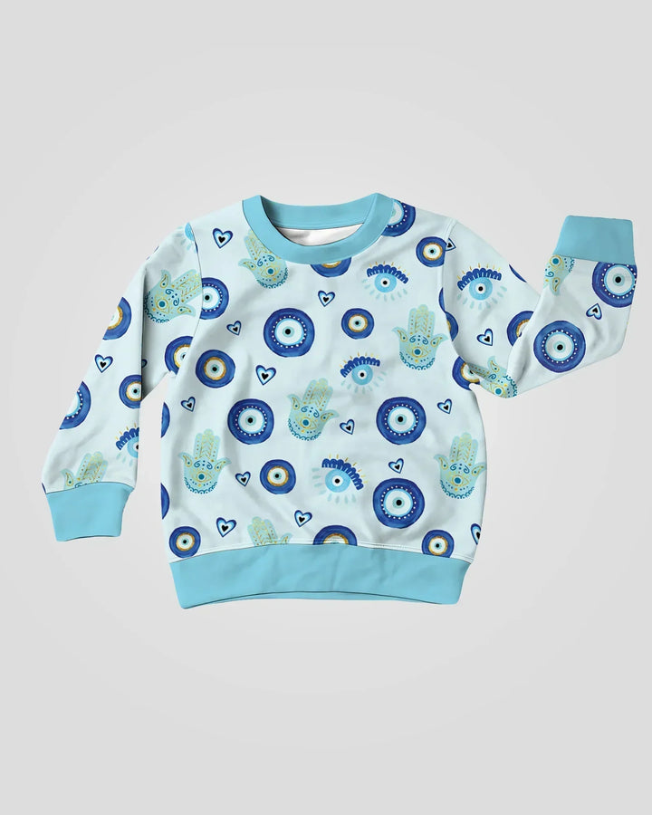 Mini Mystic Familie Passender Bambus Rundhals-Pullover