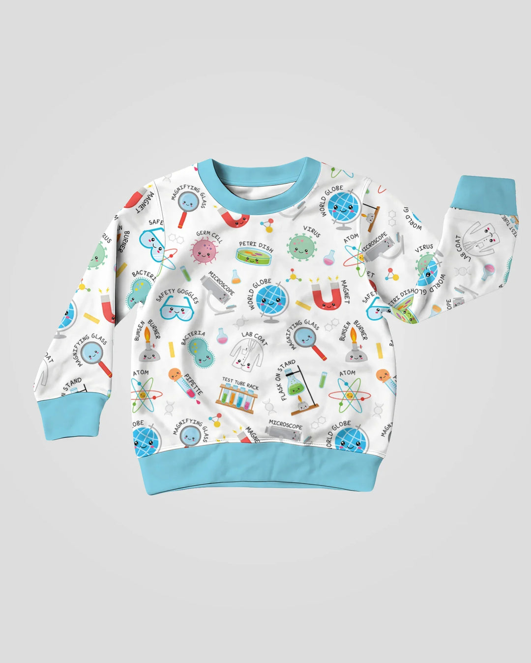 Science Fun Familie passendes Bambus Crewneck Sweatshirt