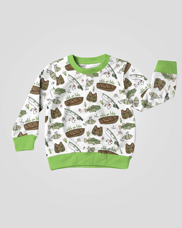 Catch Ya Later Bamboo Rundhals-Sweatshirt