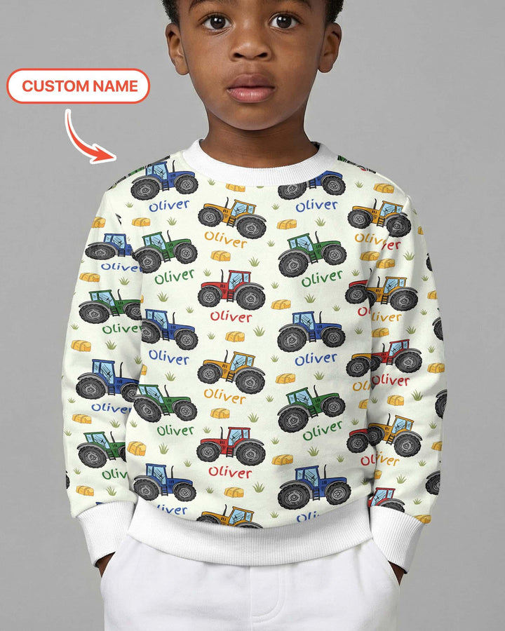 Personalisierter Name „Ein bisschen Dreck hat noch niemandem geschadet“ Bambus Crewneck Sweatshirt