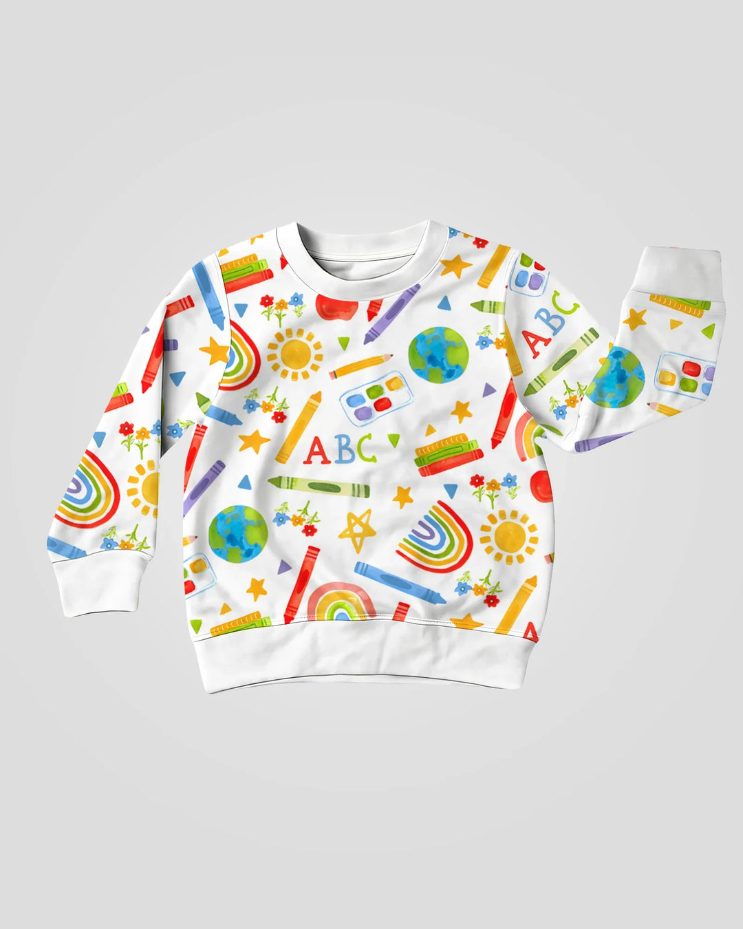 Sweatshirt mit Rundhalsausschnitt aus Bambusfaser