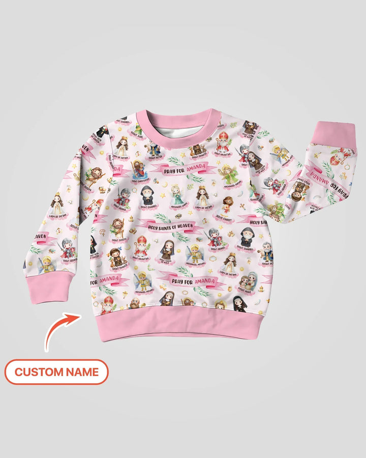 Heilige des Himmels Personalisierbares Bambus-Crewneck-Sweatshirt