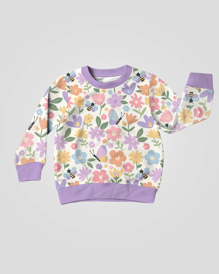 Flower Gardens Bambus-Rundhals-Sweatshirt