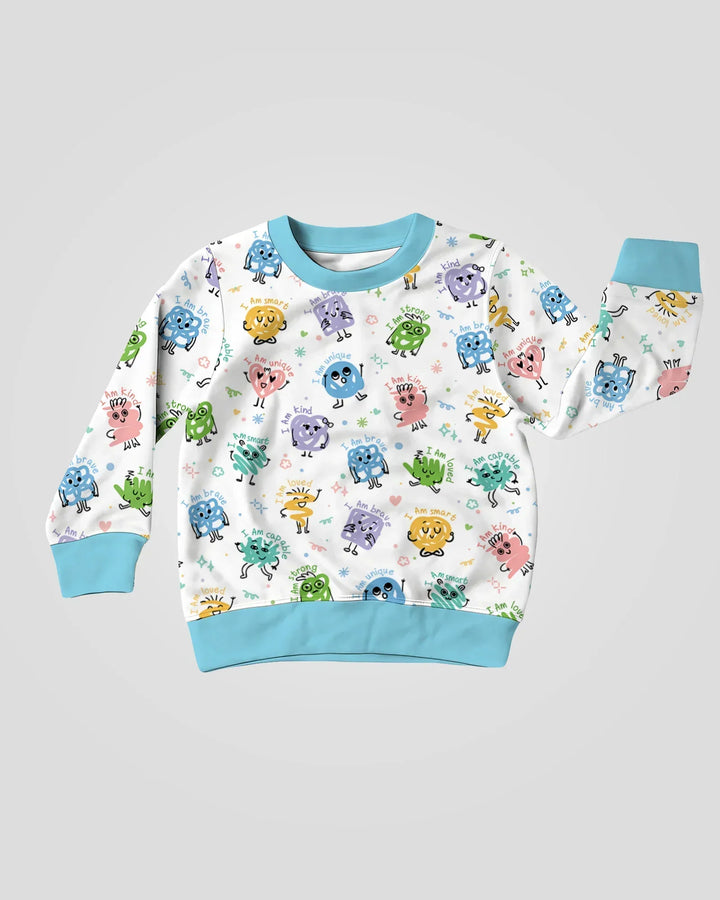 Crewneck-Sweatshirt aus Bambus mit positiven Affirmationen