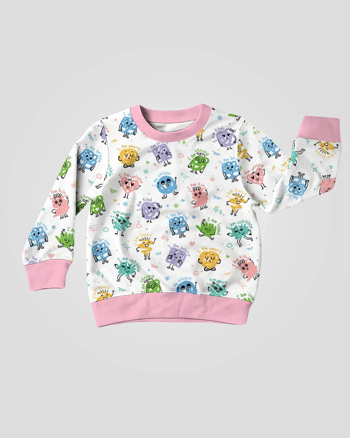 Crewneck-Sweatshirt aus Bambus mit positiven Affirmationen