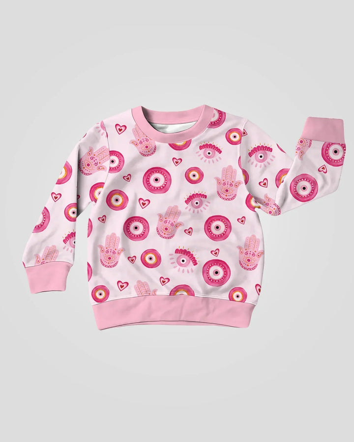 Mini Mystic Familie Passender Bambus Rundhals-Pullover