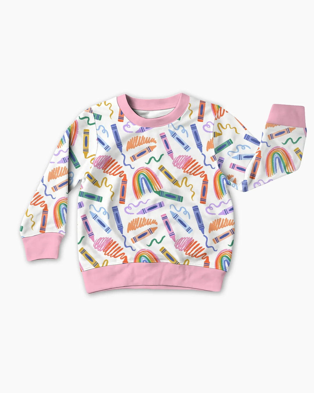 Crayon Chaos Bamboo Crewneck Sweatshirt