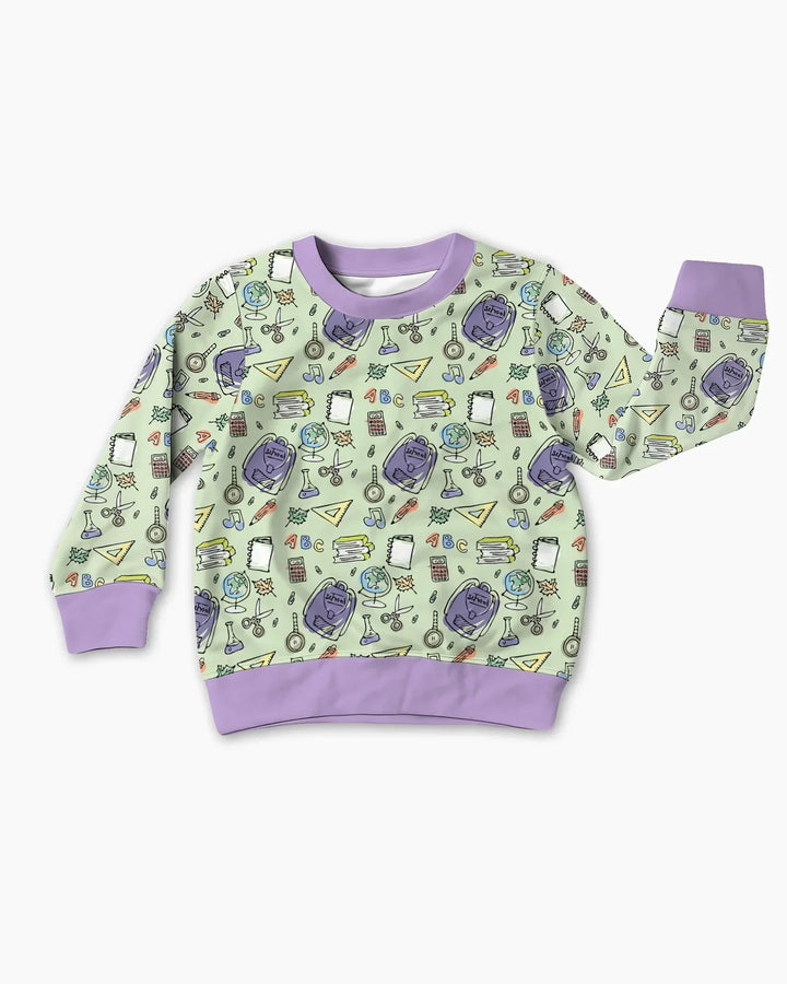 Sweatshirt mit Rundhalsausschnitt aus Bambusfaser