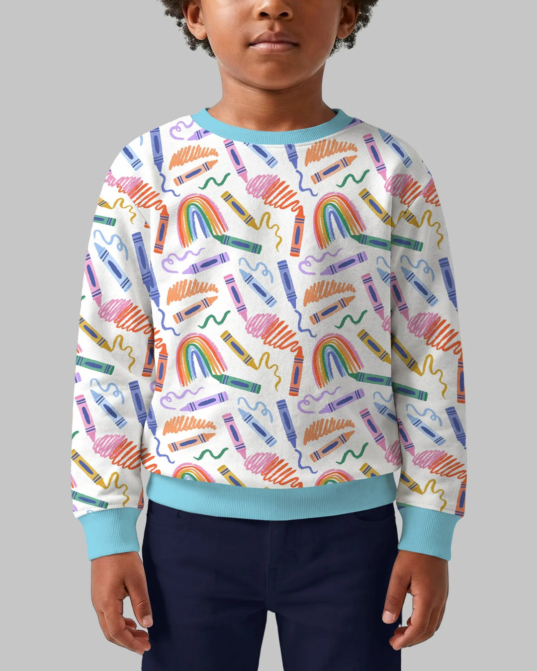 Crayon Chaos Bamboo Crewneck Sweatshirt
