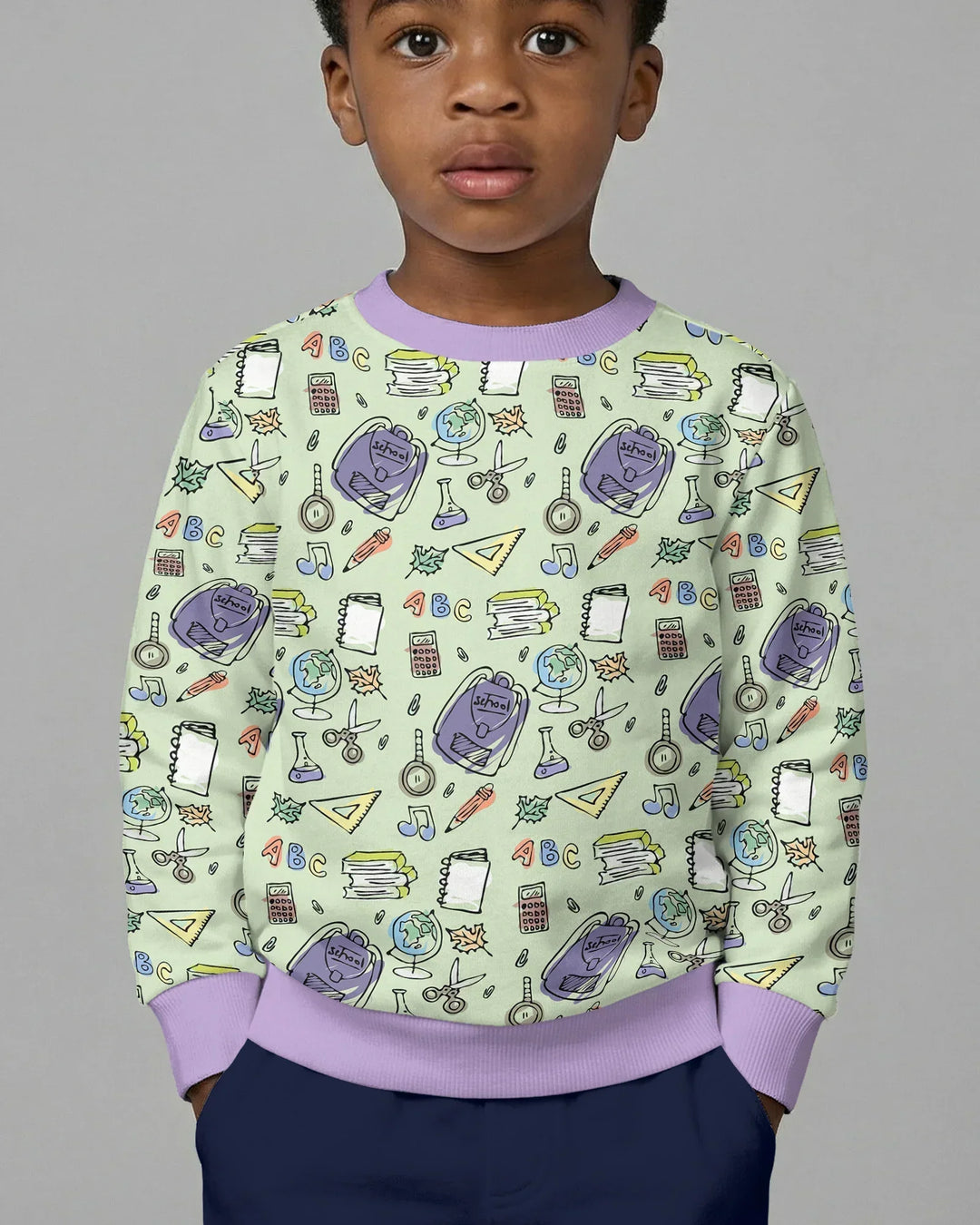 Sweatshirt mit Rundhalsausschnitt aus Bambusfaser