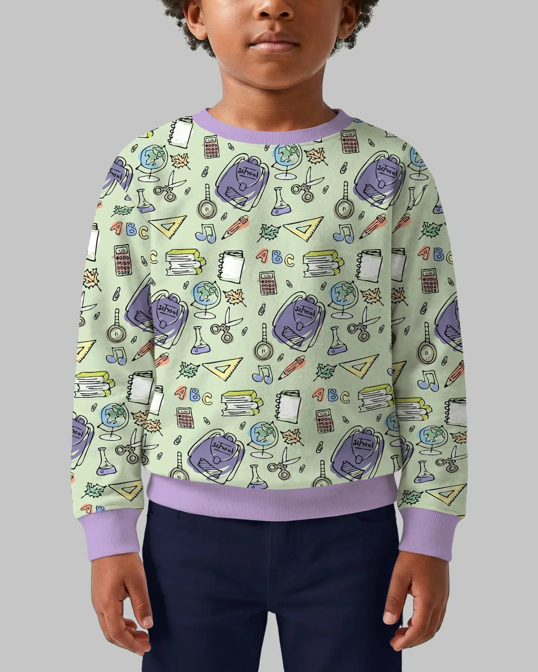 Sweatshirt mit Rundhalsausschnitt aus Bambusfaser