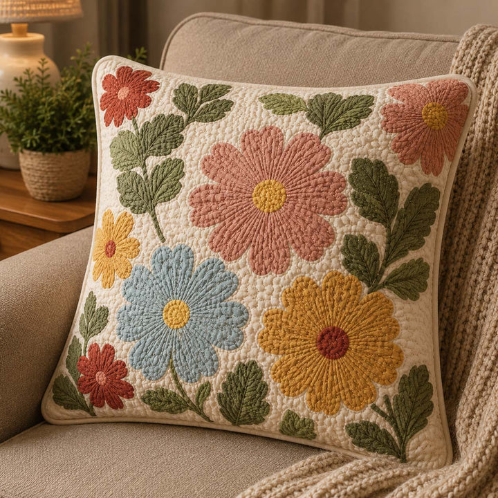 Sweet Daisy Bamboo Quilt Pillow Case