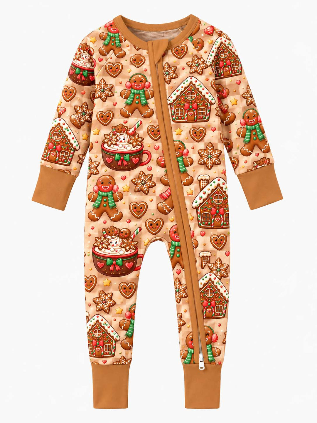 Sweet Gingerbread Christmas Bamboo Convertible Zippy