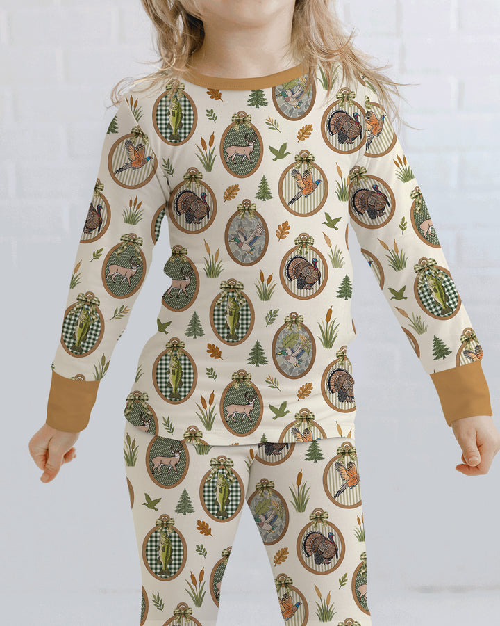 Hunting Season Bamboo Two Piece Long Sleeve Pajama Set