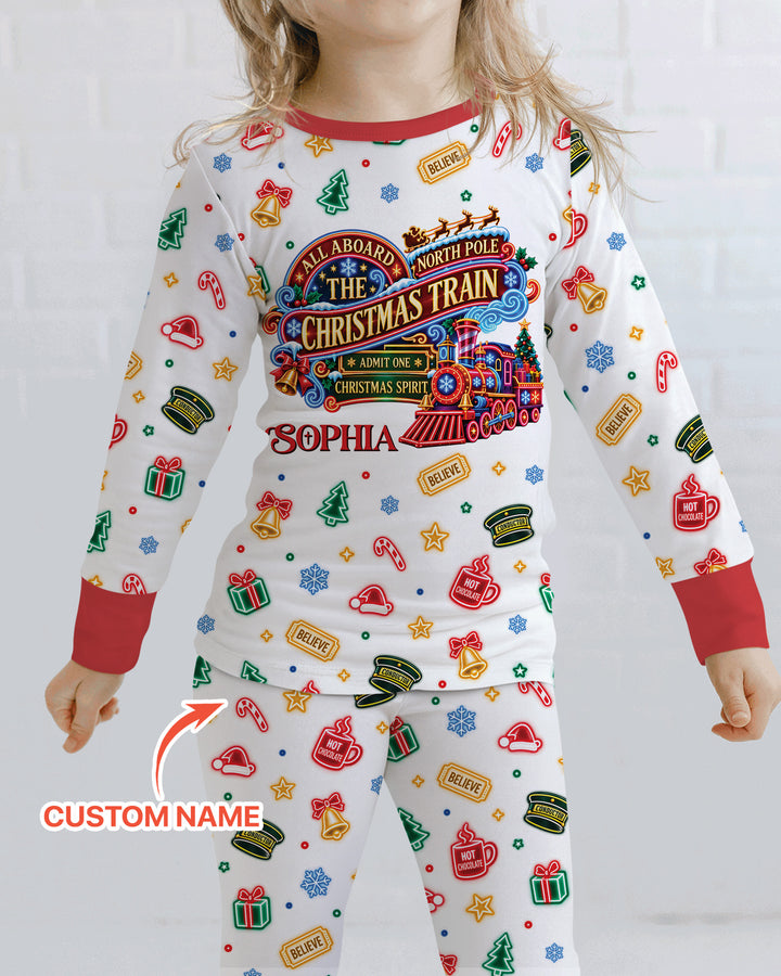 Christmas Spirit Express Bamboo Two Piece Long Sleeve Pajama Set