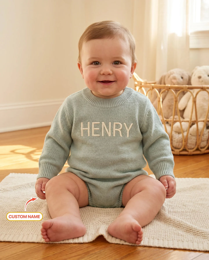 Custom Name Knit Sweater Bubble