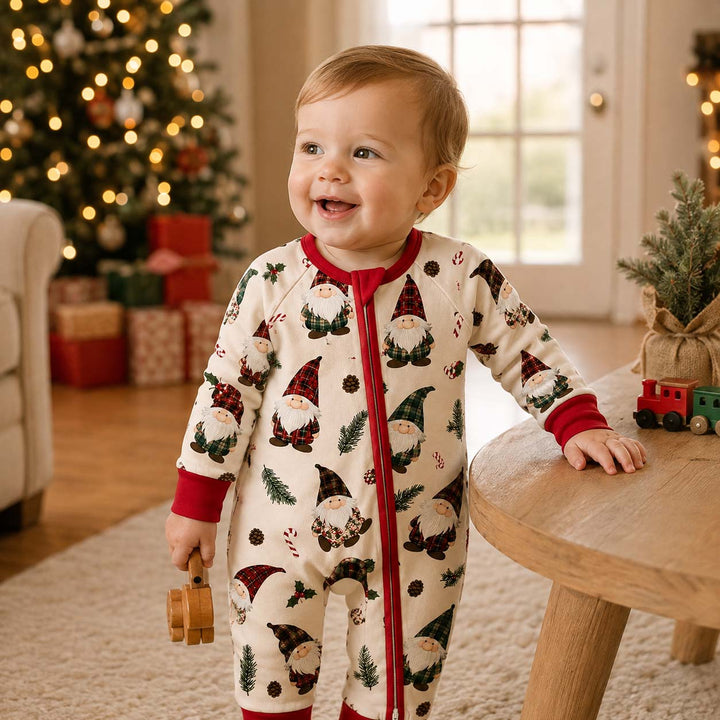 Tartan Christmas Gnomes Bamboo Convertible Zippy