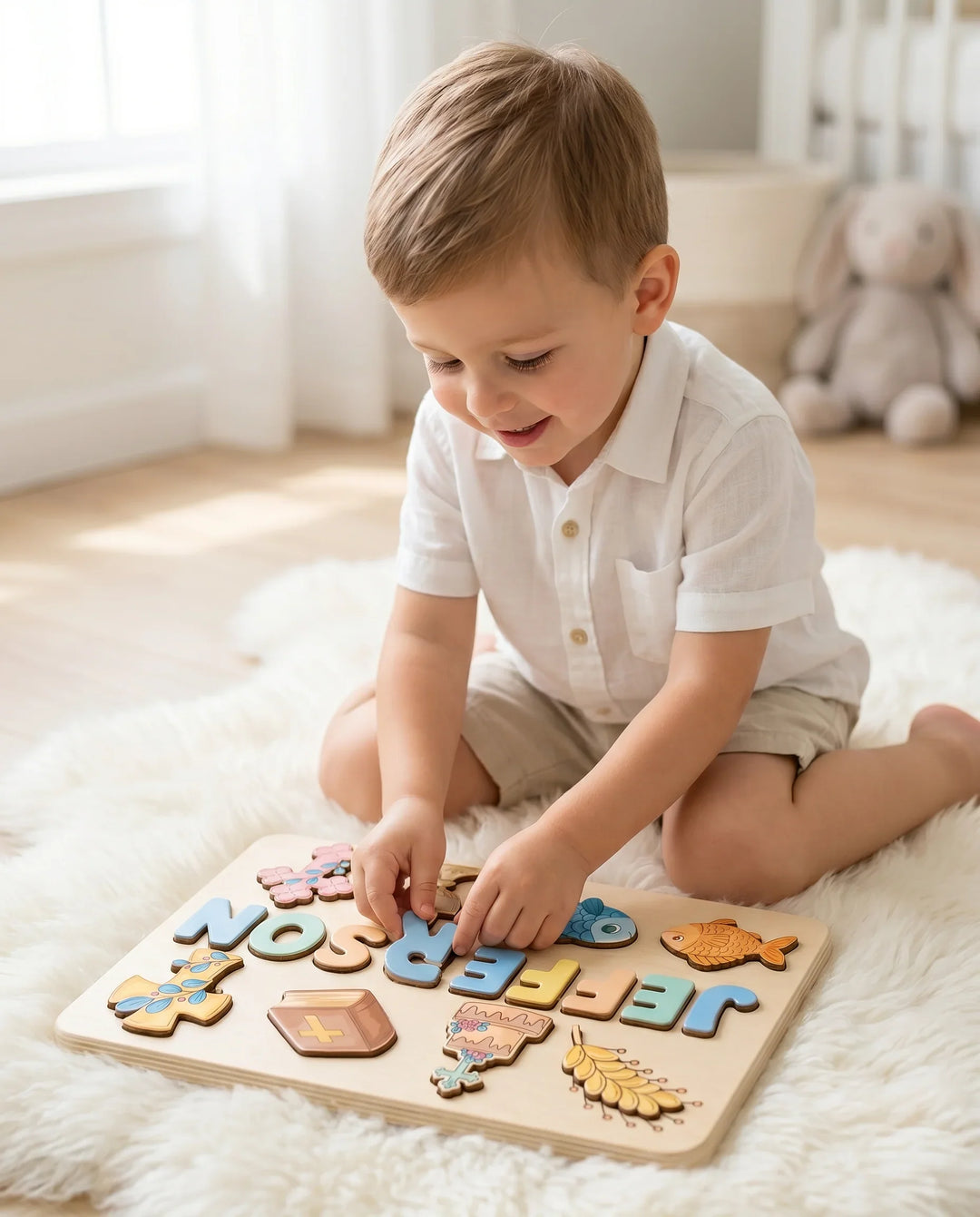 Schablone Holzpuzzle