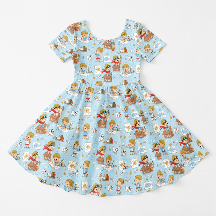 Tiny Explorer Tales Bamboo Twirl Dress