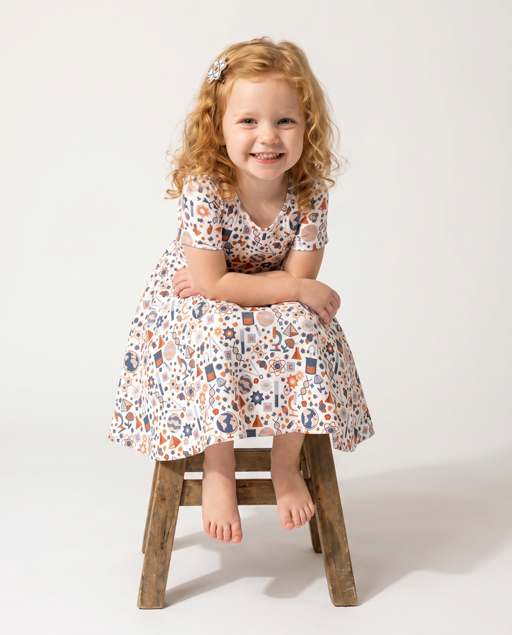 Little STEM Explorer Bamboo Twirl Dress