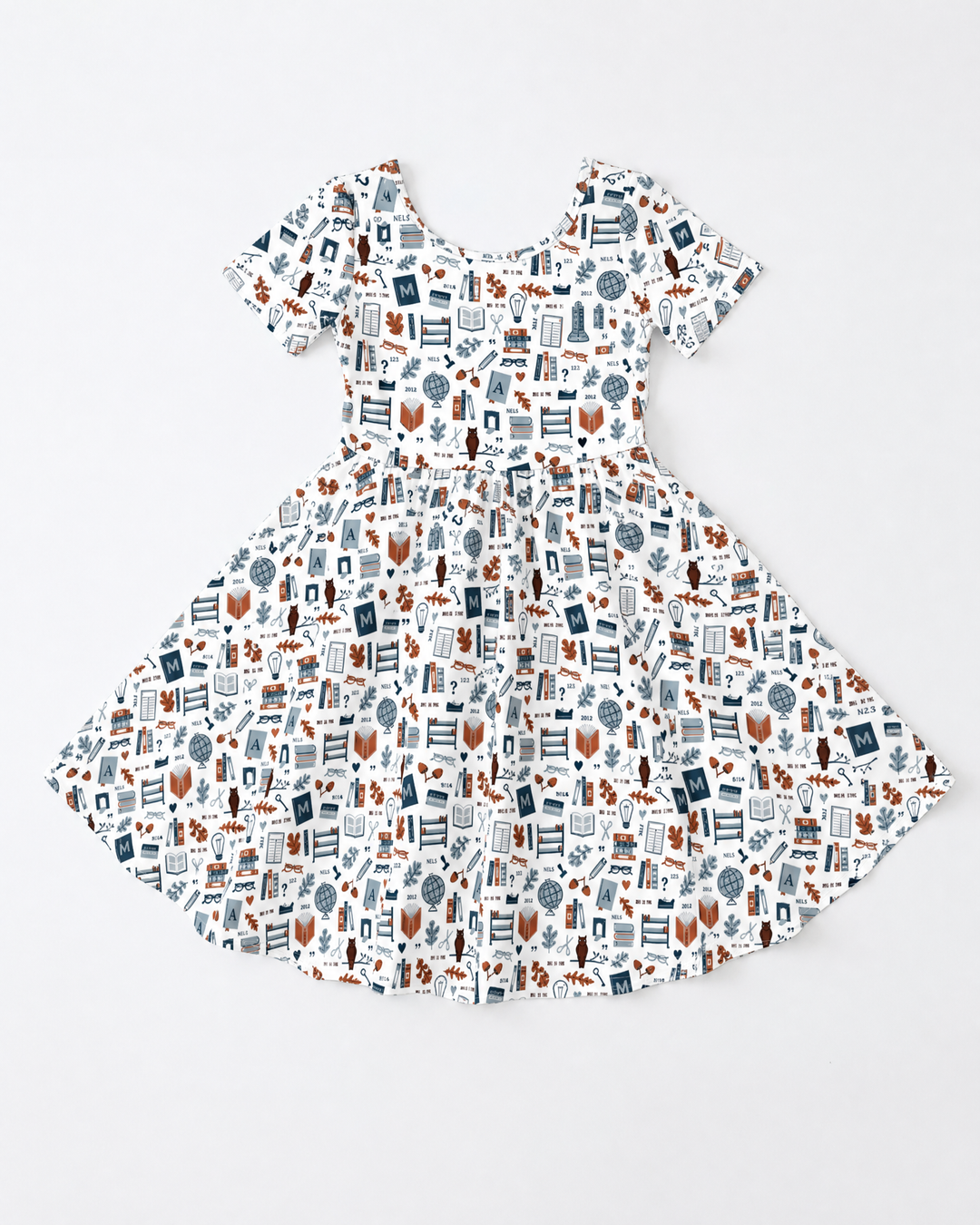 Vintage Library Learning Bamboo Twirl Dress