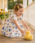 Lebhaftes Tulpen-Garten-Blumen-Bambus-Wirbelkleid