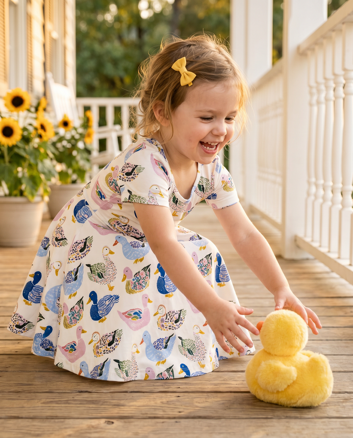 Lebhaftes Tulpen-Garten-Blumen-Bambus-Wirbelkleid