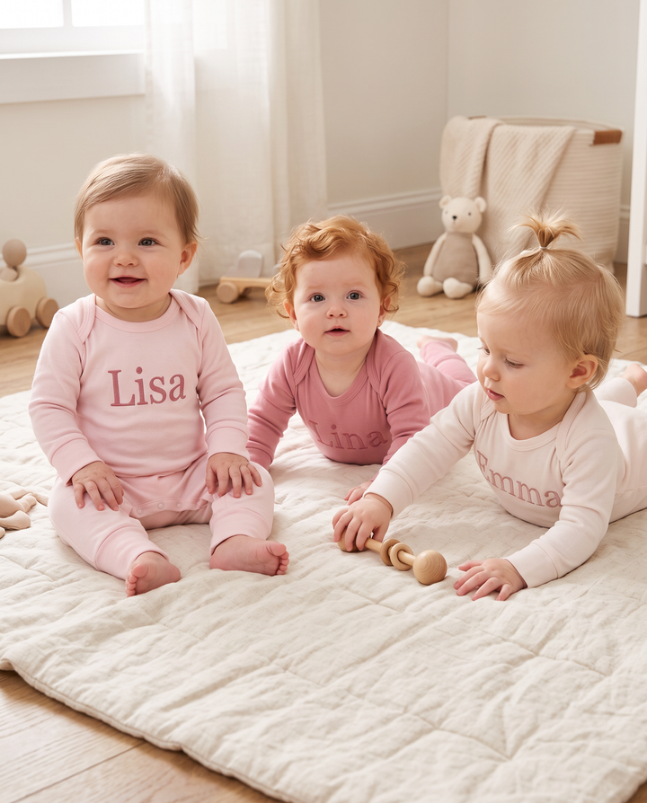 Custom Name Bamboo Full Length Snap Romper