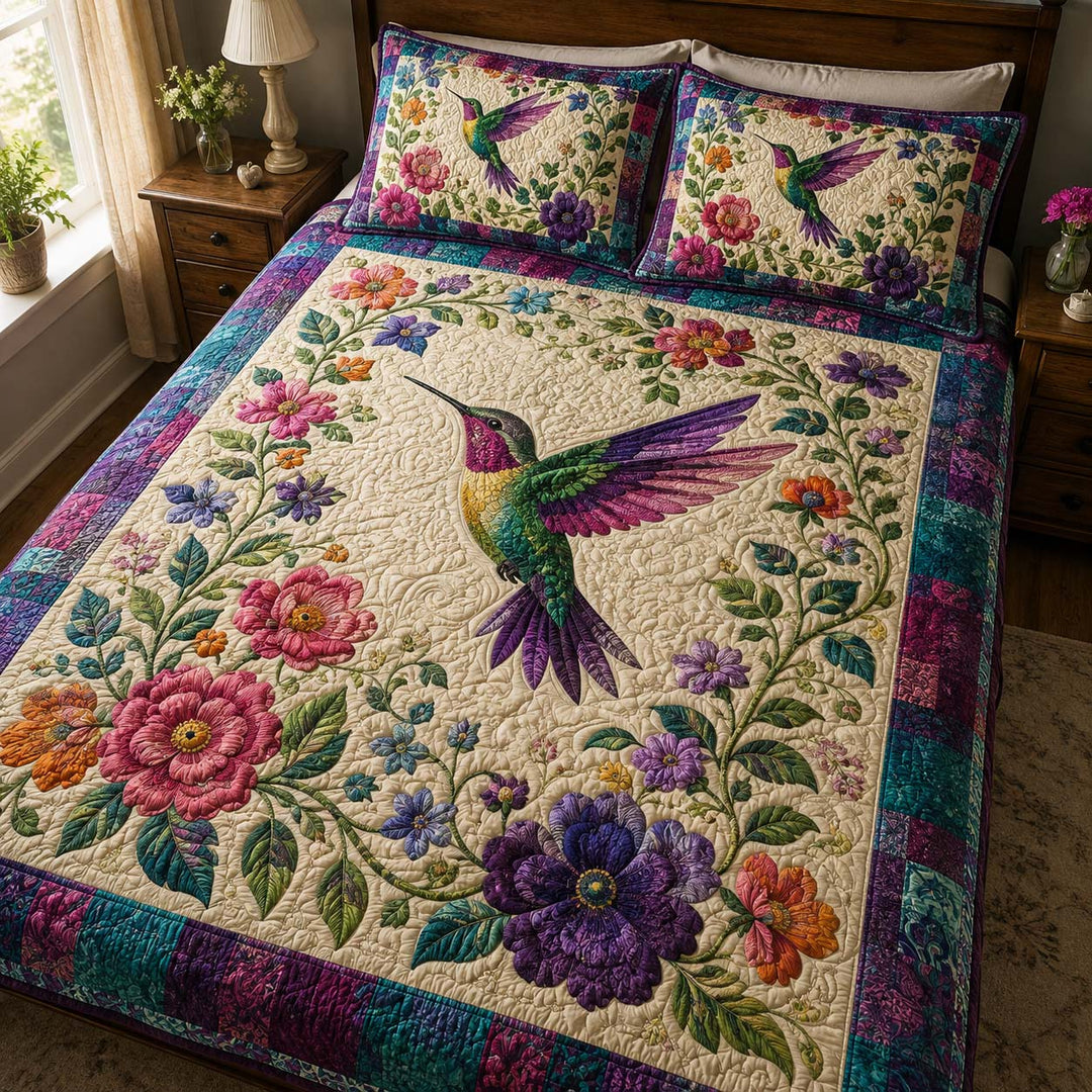Timeless Garden Art Bamboo Quilt Bedding Set