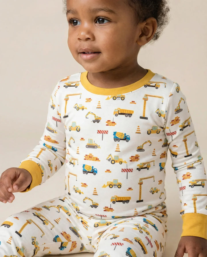 Construction Bamboo Two Piece Pajama Set