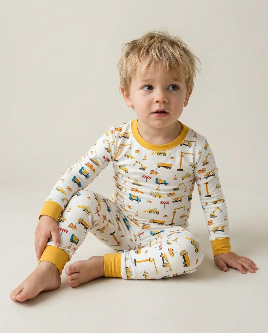 Construction Bamboo Two Piece Pajama Set