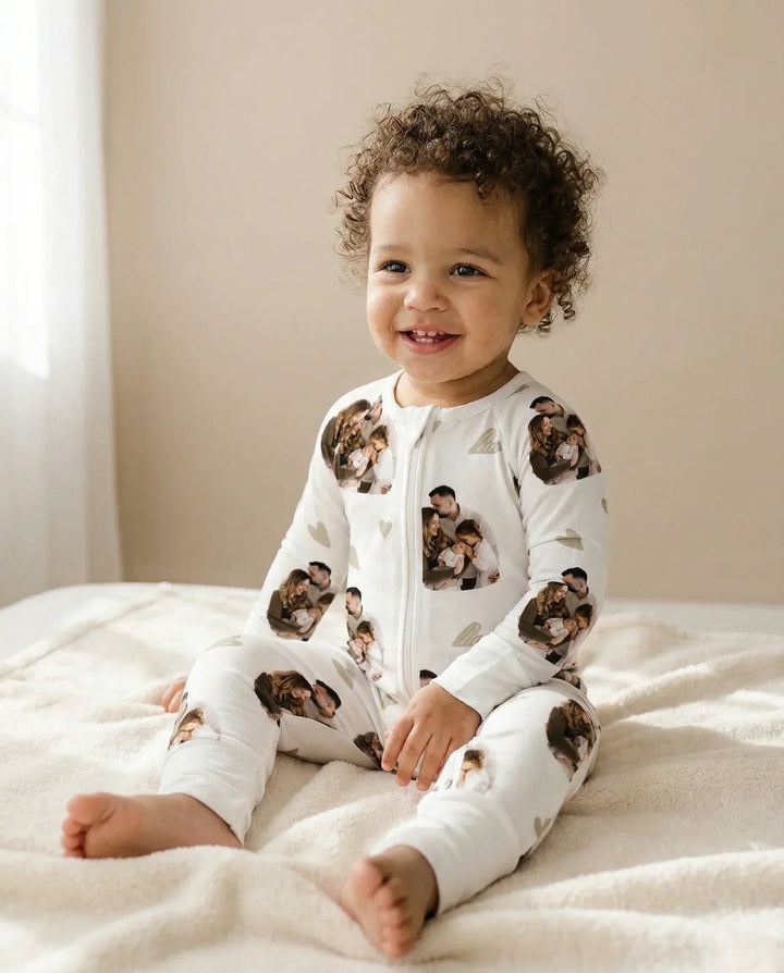 Benutzerdefiniertes Gesicht All Over Print Baby Convertible Zippy