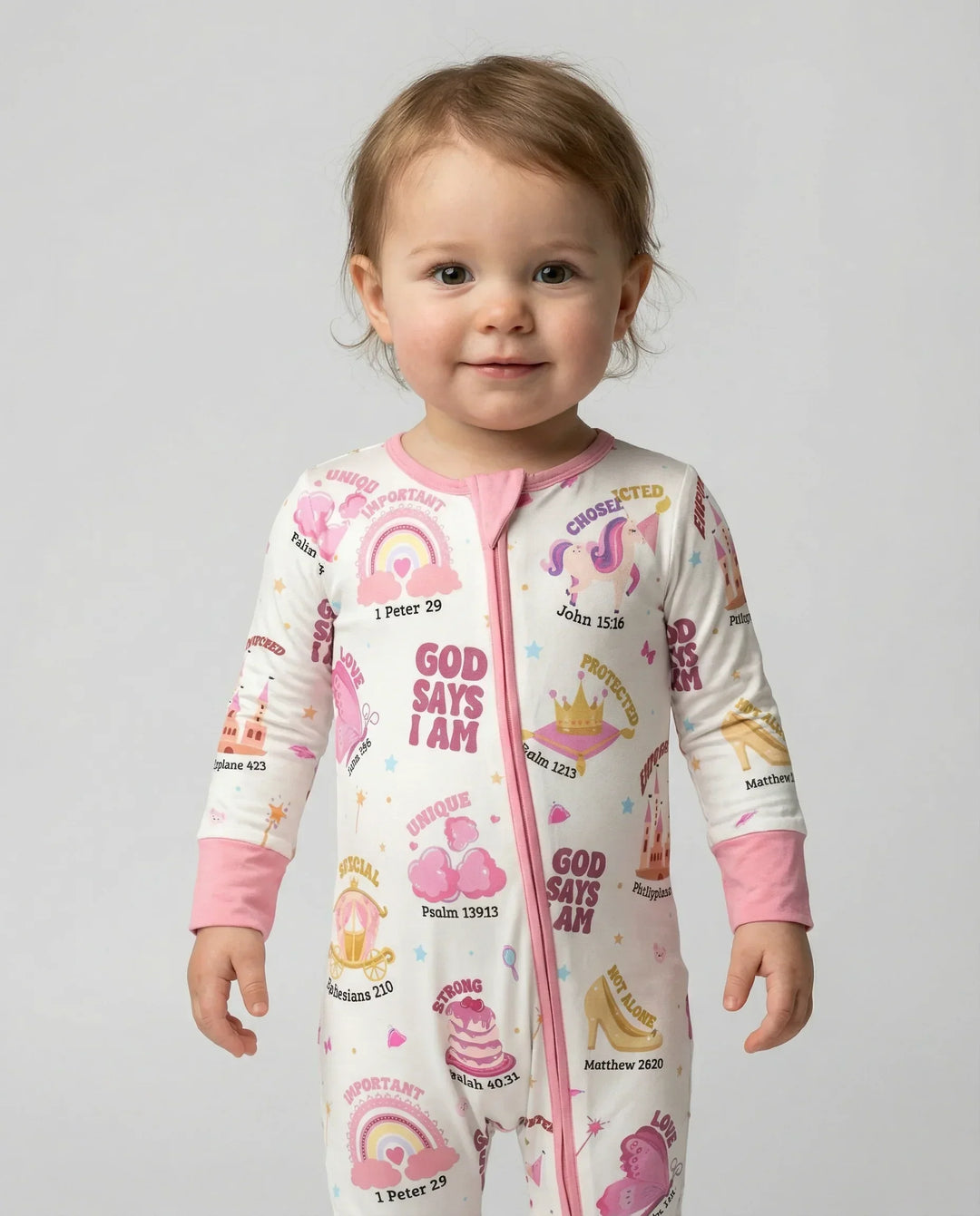 God Says I Am Girl Bamboo Convertible Zippy