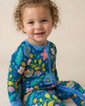 Folk Floral Bamboo Convertible Zippered Romper