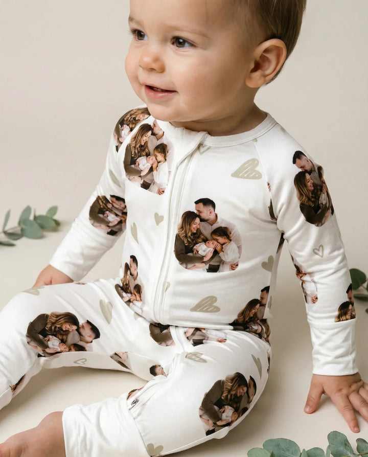 Benutzerdefiniertes Gesicht All Over Print Baby Convertible Zippy