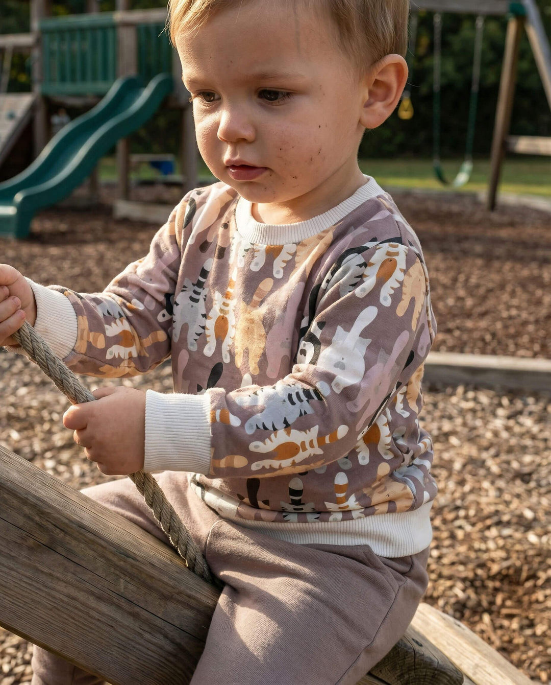Cheeky Tails Bambus-Rundhals-Sweatshirt