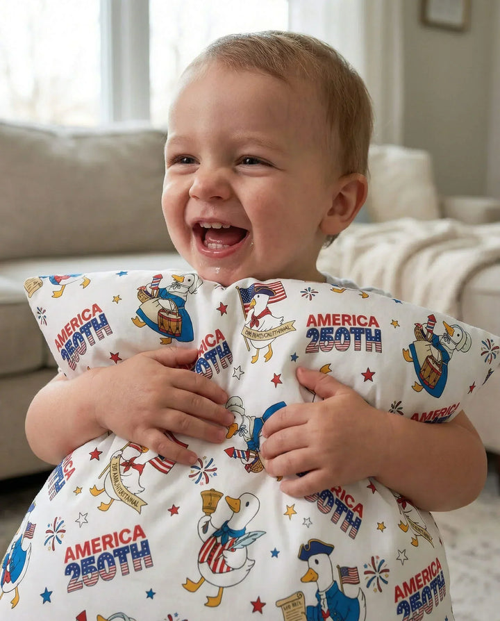 Patriotic Goose Celebrating 250 Years Bamboo Pillow Case