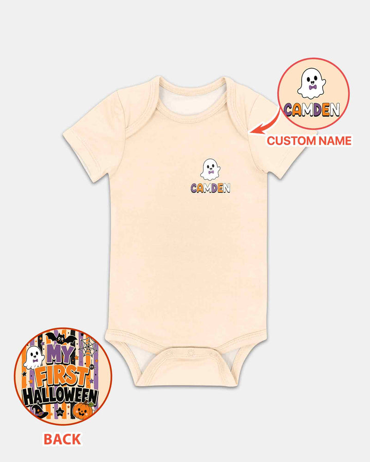 Personalized My First Halloween Bamboo Bodysuit