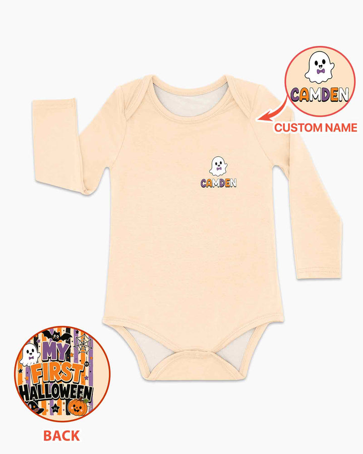 Personalized My First Halloween Bamboo Bodysuit
