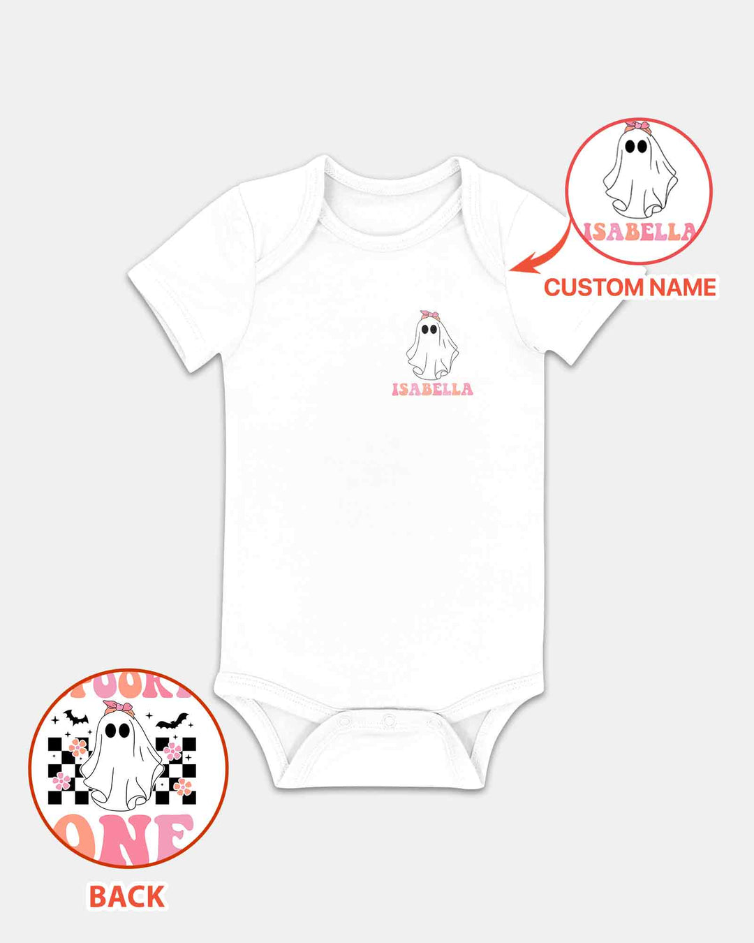 Personalized Spooky One Bamboo Bodysuit