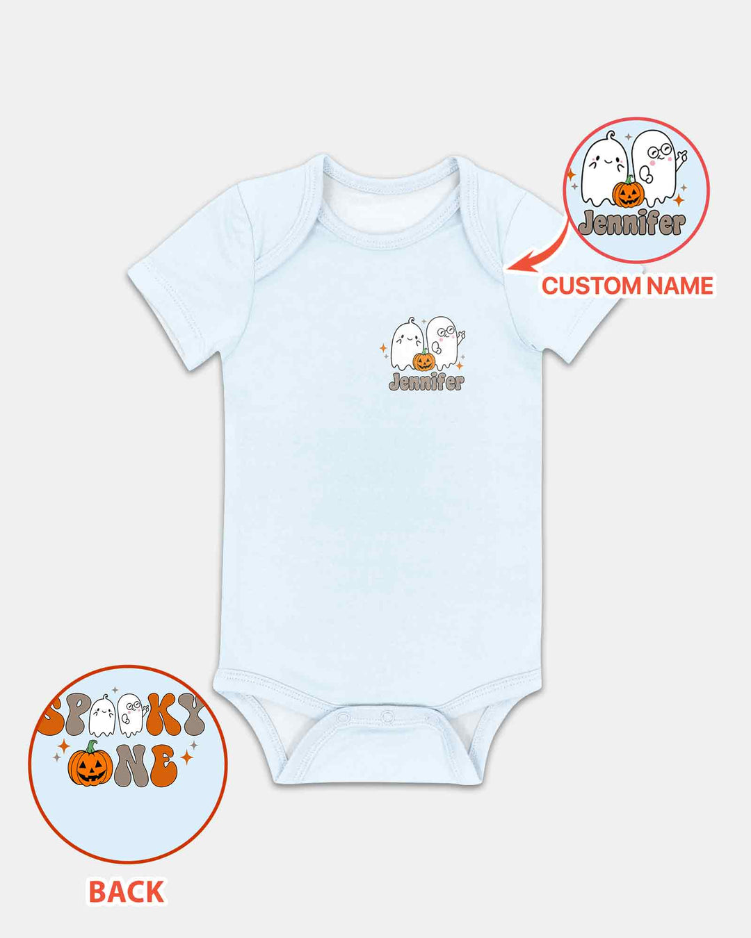 Personalized Spooky One Birthday 1st Birthday Halloween Bamboo Bodysuit