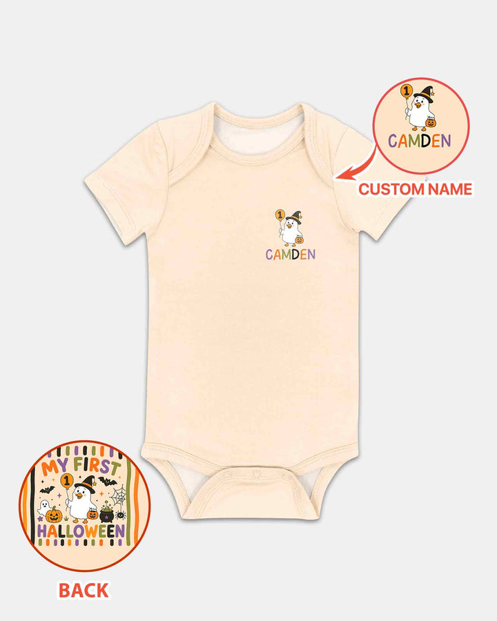 Personalized My First Halloween Bamboo Bodysuit