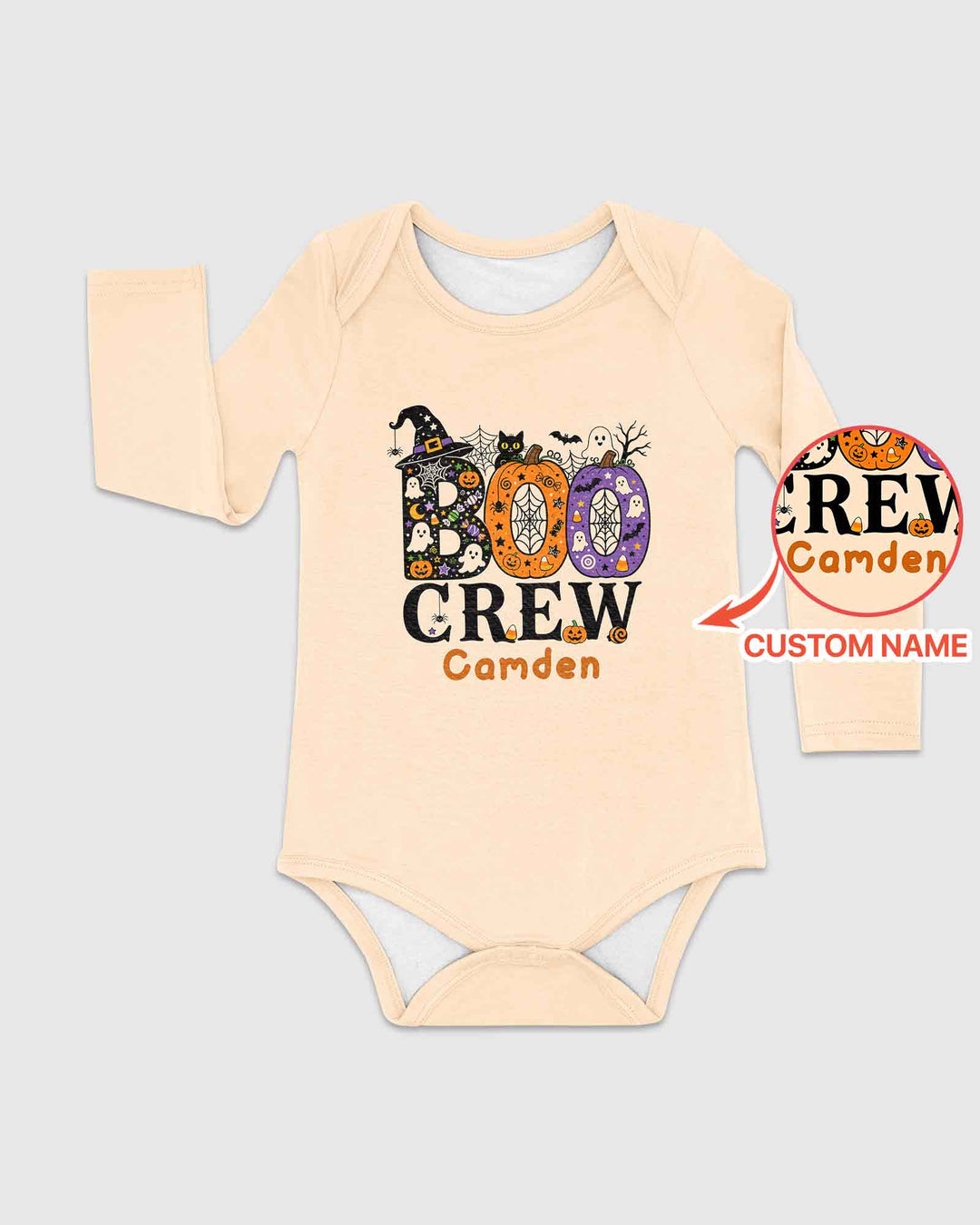 Personalized Boo Crew Bamboo Bodysuit