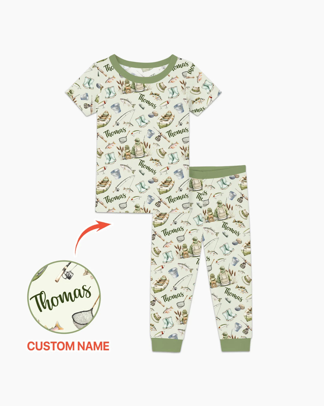 Zweiteiliges, kurzärmliges Pyjama-Set mit Marienkäfern