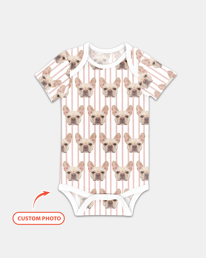 Cute Baby With Pet Bamboo Bodysuit