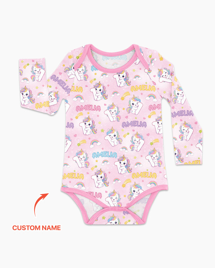 Gerippte Babykleidung mit individuellem Foto - Weich &amp; Skizzenhaft