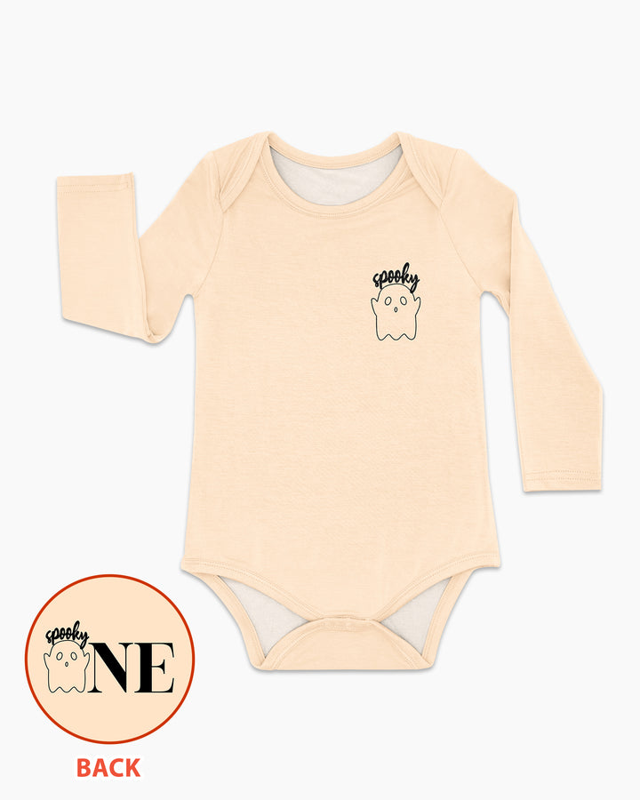 Spooky One Birthday Boo First Birthday Halloween Bamboo Bodysuit