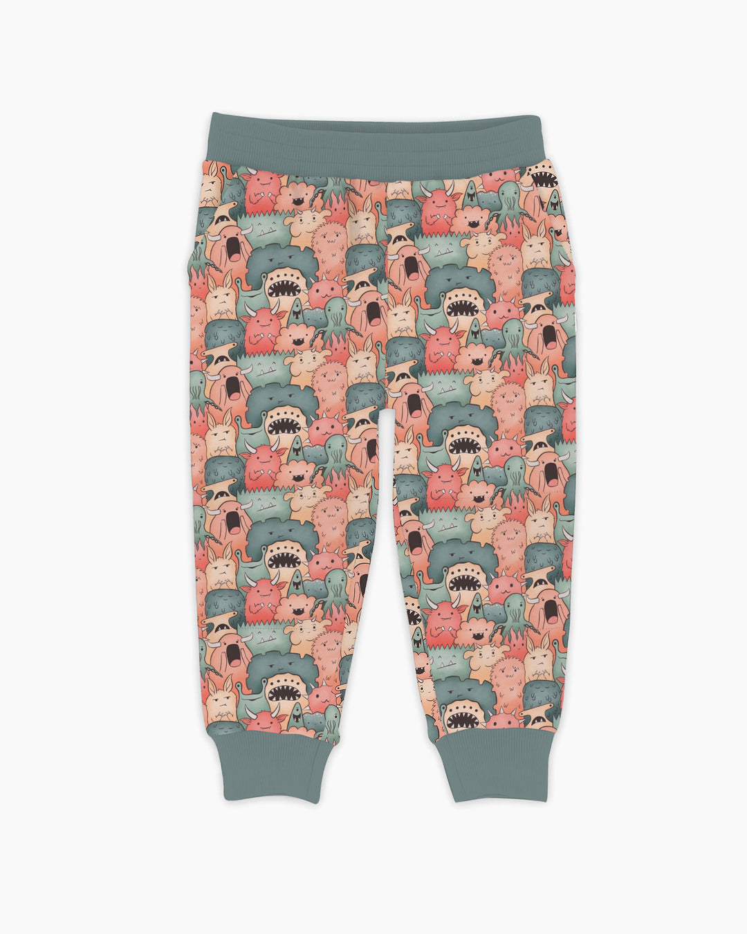 Cute Monster Crowd Bamboo Jogger