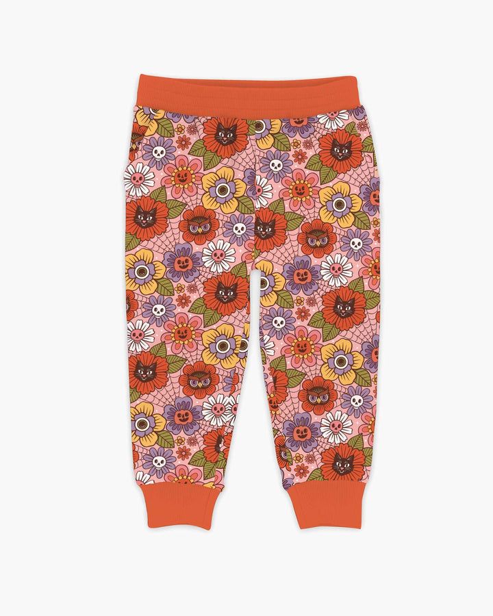 70s Halloween Floral Bamboo Jogger